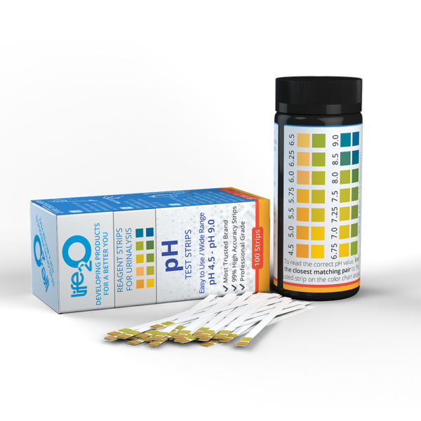 pH Urine Test Strips life2O Test Strips