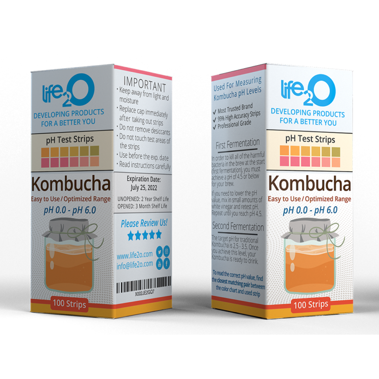 Kombucha pH Test Strips life2O Test Strips